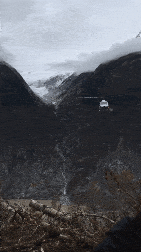 helicopter flight to ascot mine