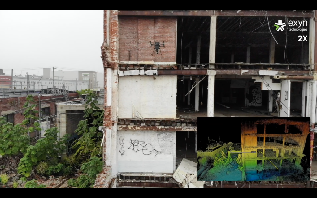 aerial robot mapping abandoned warehouse